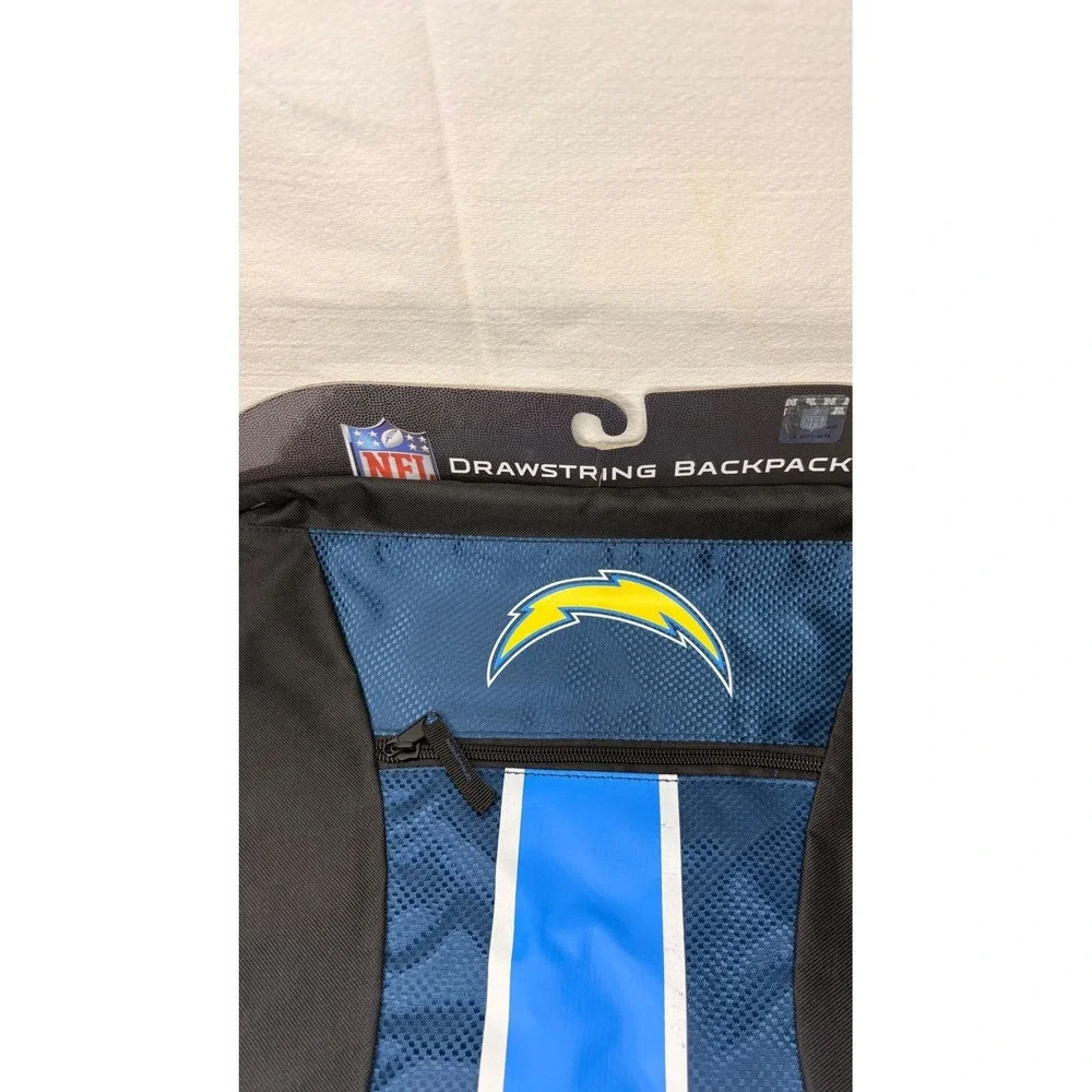 NFL Los Angeles Chargers Drawstring Backpack Cinch Bag Forever Collectibles New